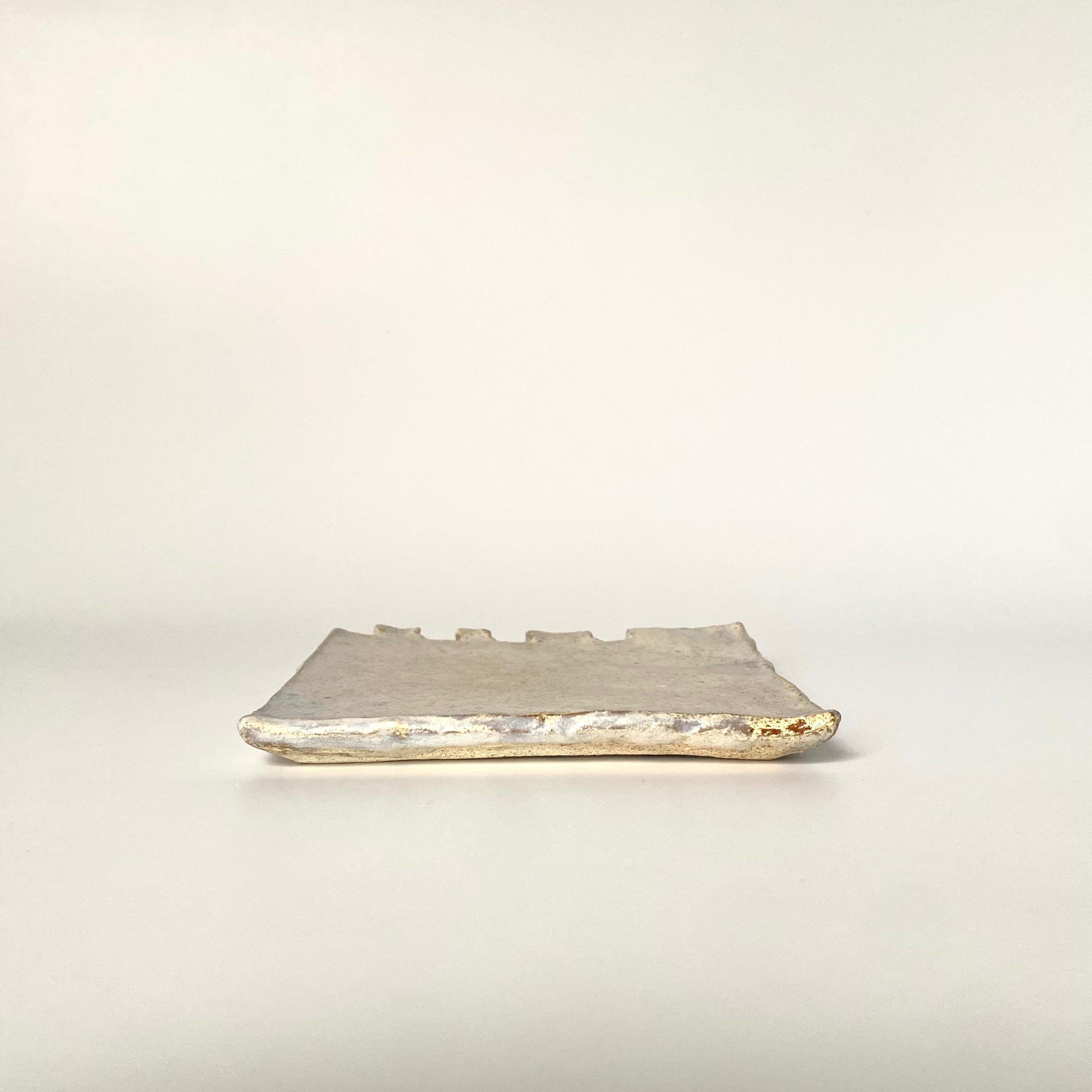 Ceramic 5” Square Plate – Waterlight | Utsuroi by MIKA