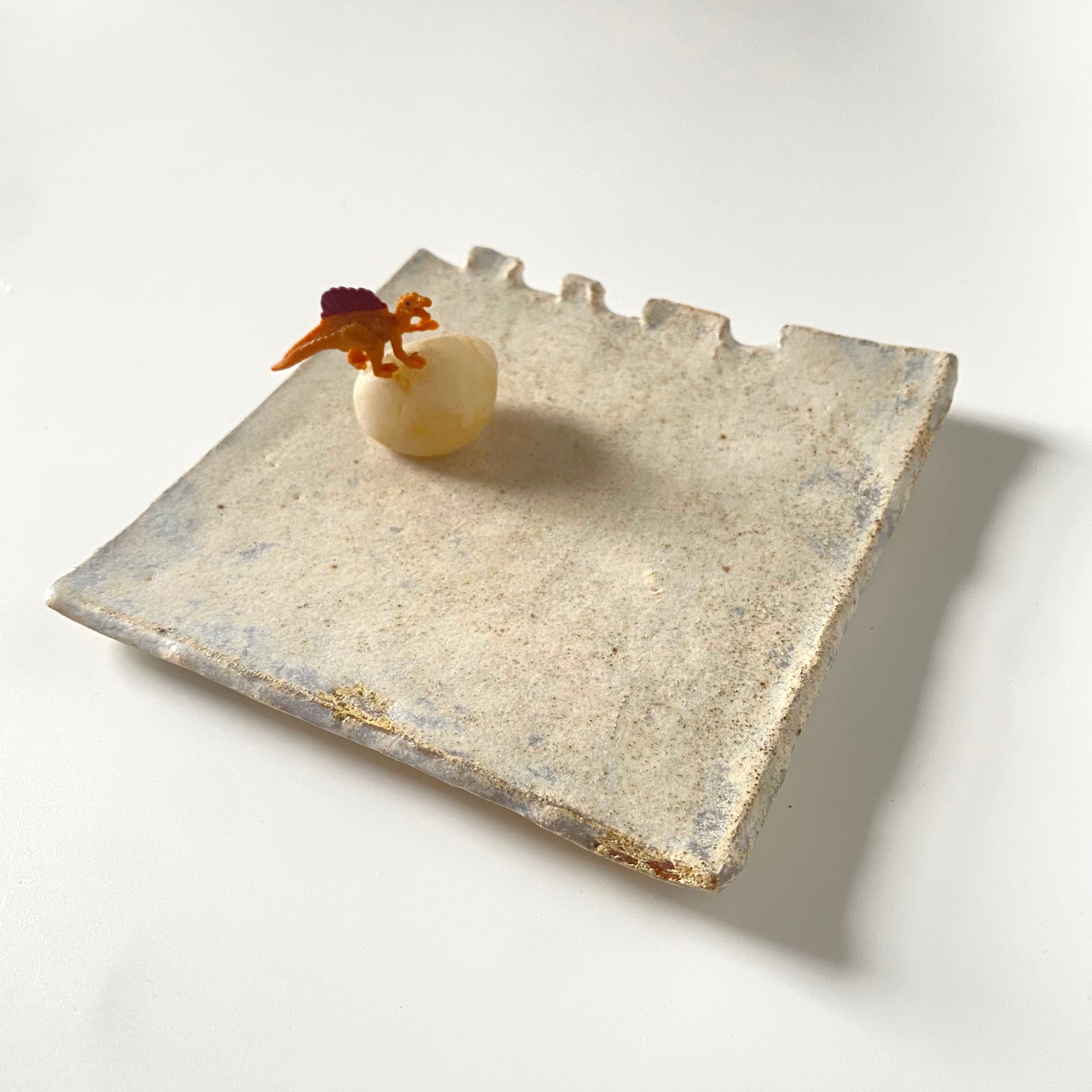 Ceramic 5” Square Plate – Waterlight | Utsuroi by MIKA