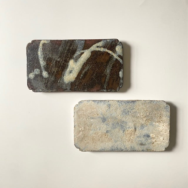 Ceramic rectangular plate | Utsuroi by MIKA