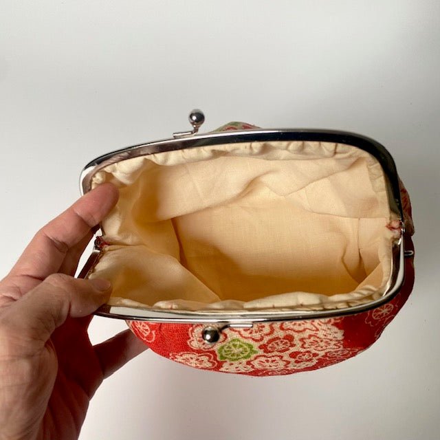 Japanese linen Gamaguchi pouches (kiss-lock pouches) - MIKAHardgoods
