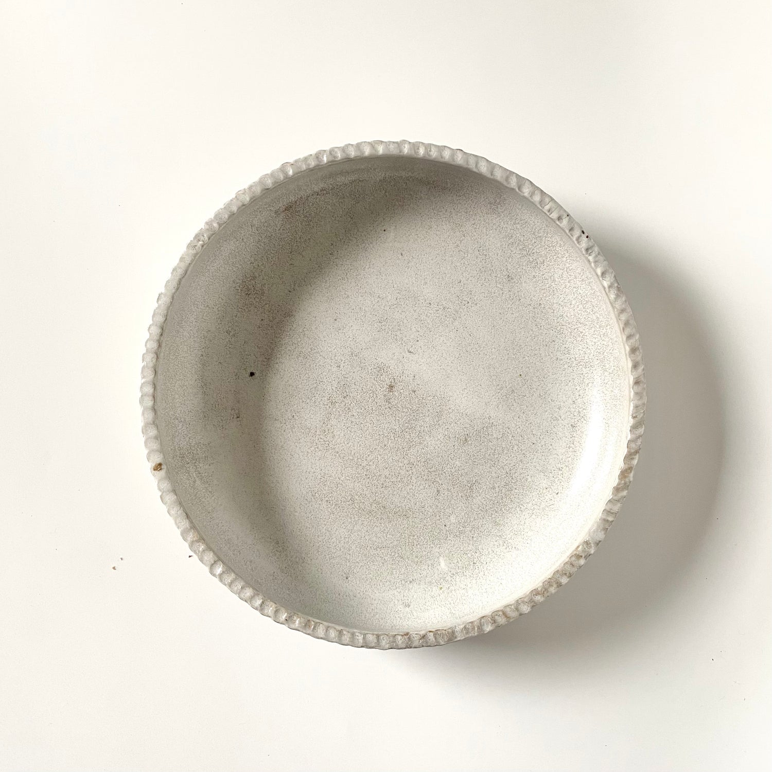 Ceramic Petal Rim Bowl – Frost | Utsuroi by MIKA