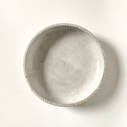 Ceramic Petal Rim Bowl – Frost | Utsuroi by MIKA