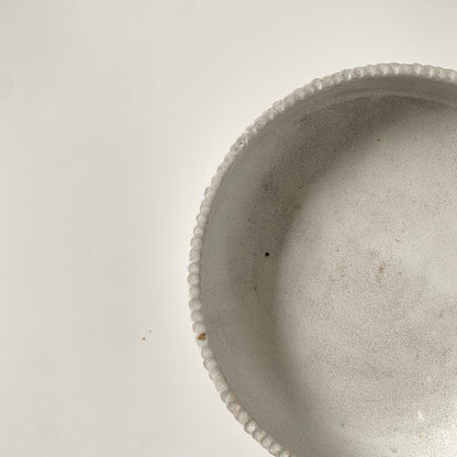 Ceramic Petal Rim Bowl – Frost | Utsuroi by MIKA