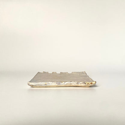 Ceramic 5” Square Plate – Waterlight | Utsuroi by MIKA