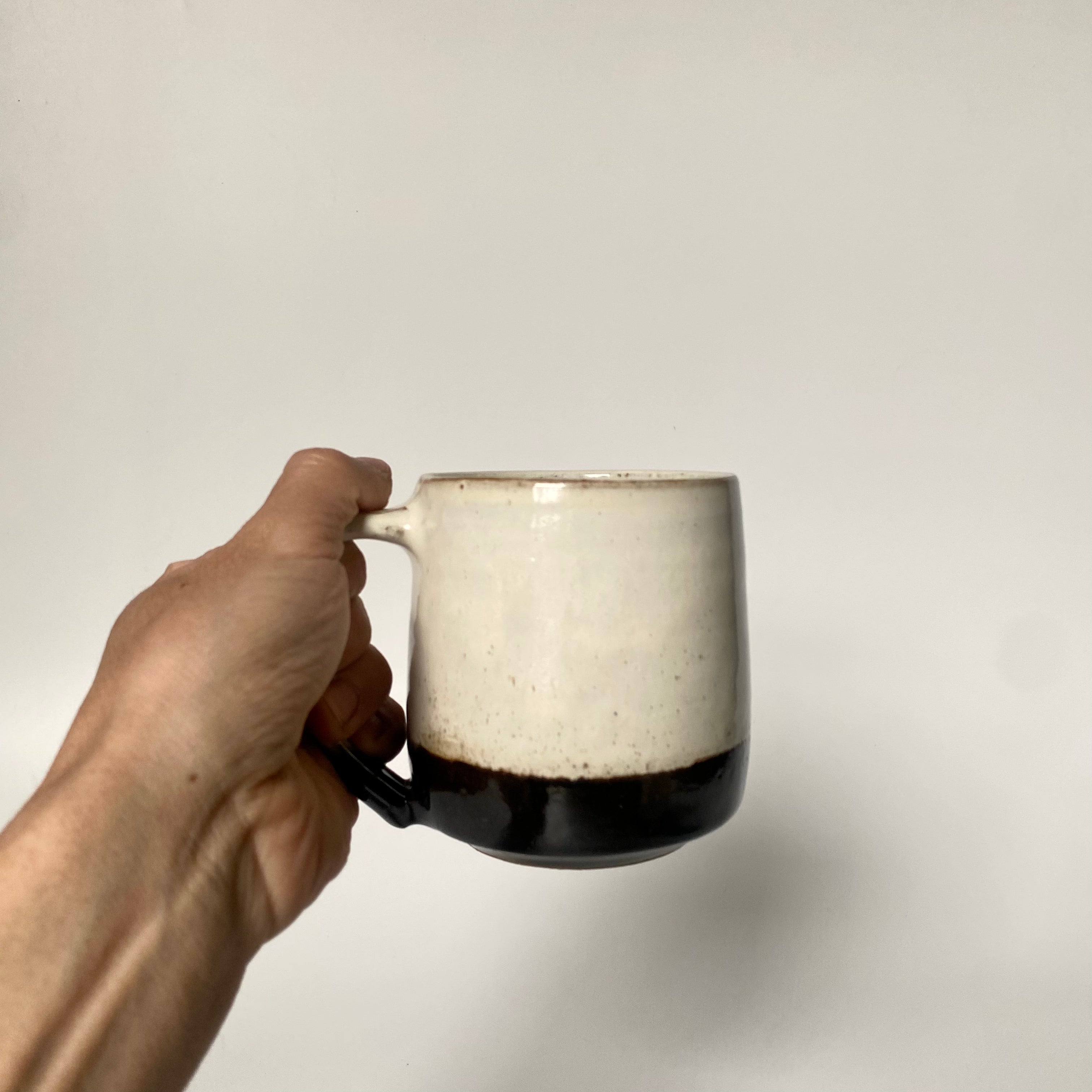 Ceramic Everyday Mug - Beige &amp; Brown | MIKA