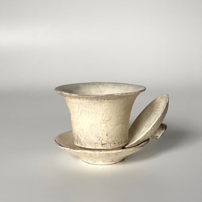 Ceramic Gaiwan B – Birch | Utsuroi by MIKA