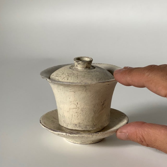 Ceramic Gaiwan B – Birch | Utsuroi by MIKA