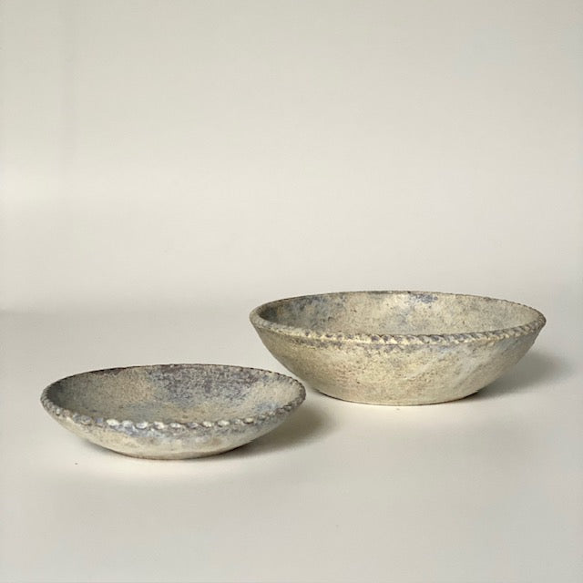 Ceramic Petal Rim Bowl – Waterlight | Utsuroi by MIKA