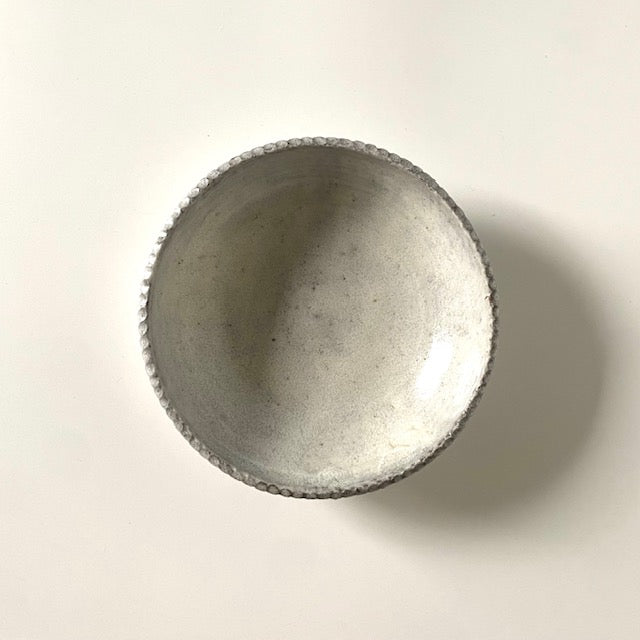 Ceramic Petal Rim Bowl – Frost | Utsuroi by MIKA