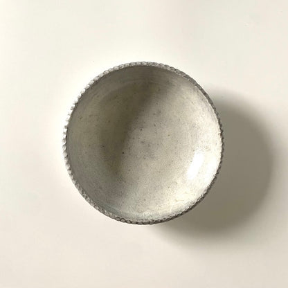 Ceramic Petal Rim Bowl – Frost | Utsuroi by MIKA