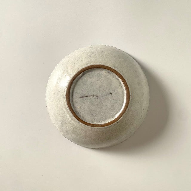 Ceramic Petal Rim Bowl – Frost | Utsuroi by MIKA