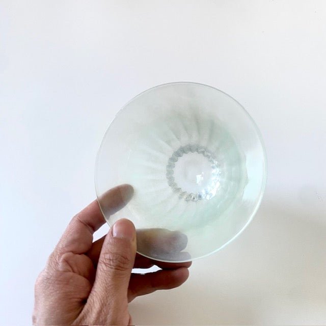 Dusty Colour Bowl 4" – Dusty Ivory,Mint,Blue Grey | HIROY GLASS STUDIO - MIKA