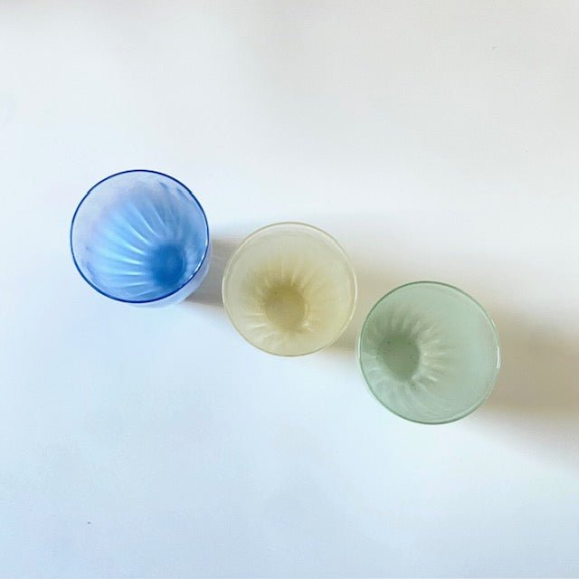 Dusty Glass Tumbler – Ivory, Mint, Blue Grey | HIROY GLASS STUDIO - MIKAHardgoods