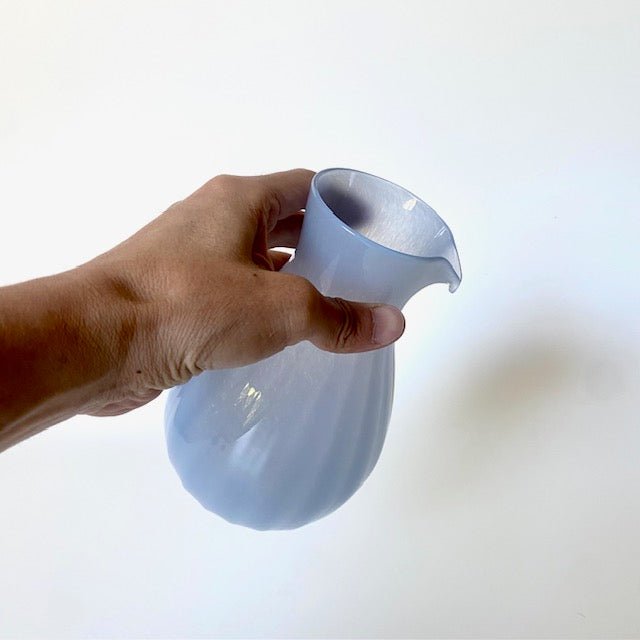 Dusty Pitcher – Blue Grey | HIROY GLASS STUDIO - MIKAHardgoods