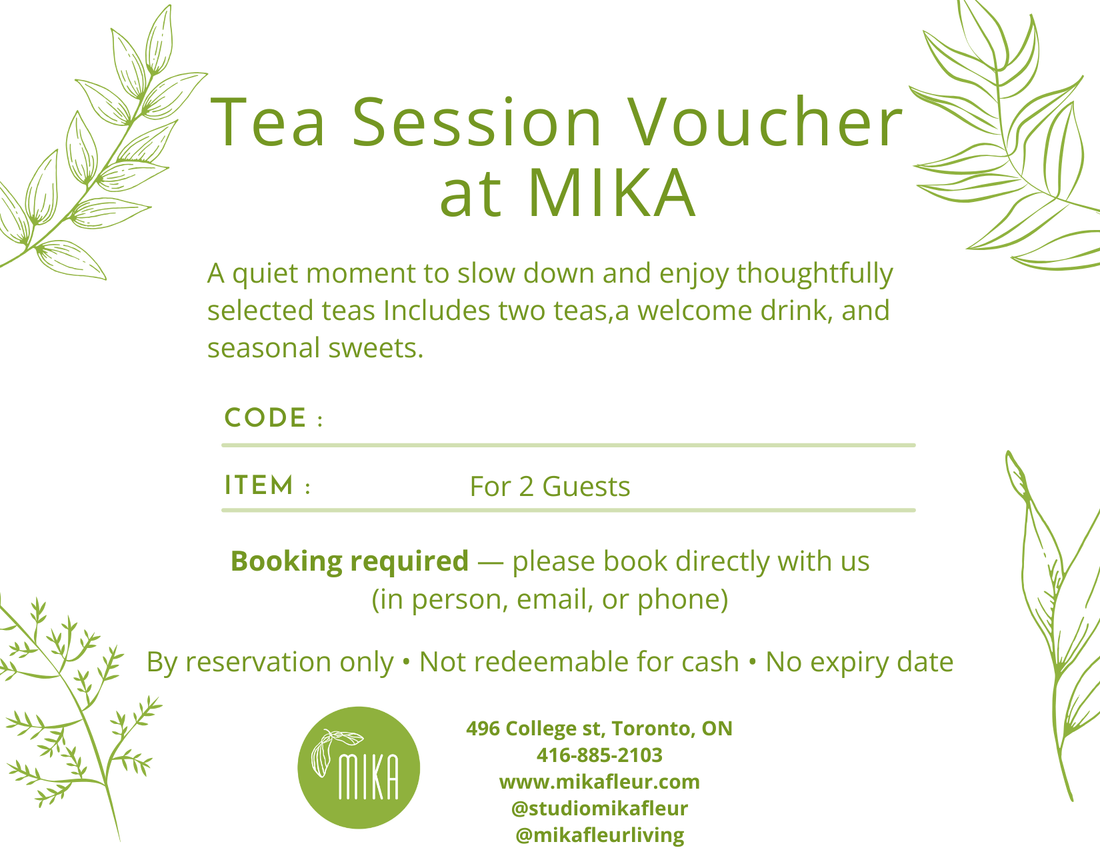 Gift card for Private Tea Session with Mika - MIKAGift card