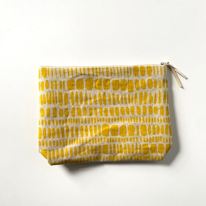 Japanese linen Gamaguchi pouches - MIKAHardgoods