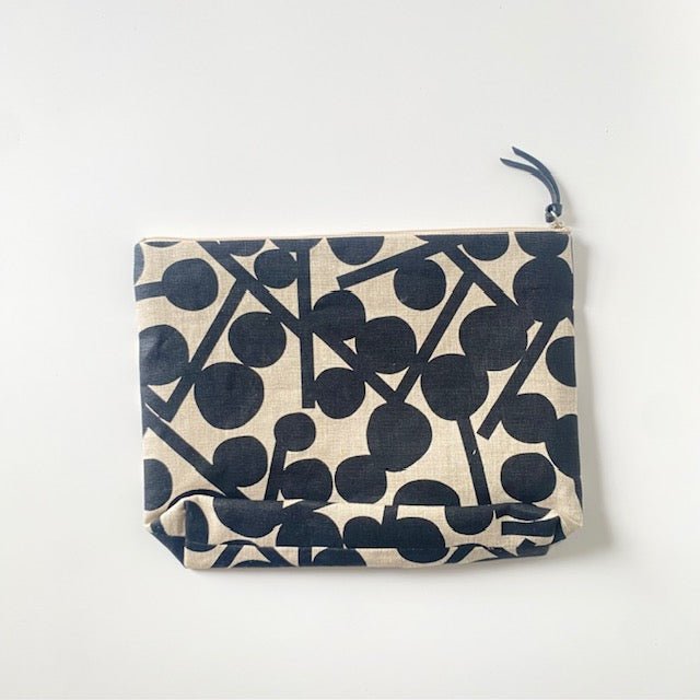 Japanese linen Gamaguchi pouches - MIKAHardgoods