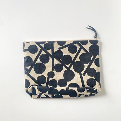 Japanese linen Gamaguchi pouches - MIKAHardgoods