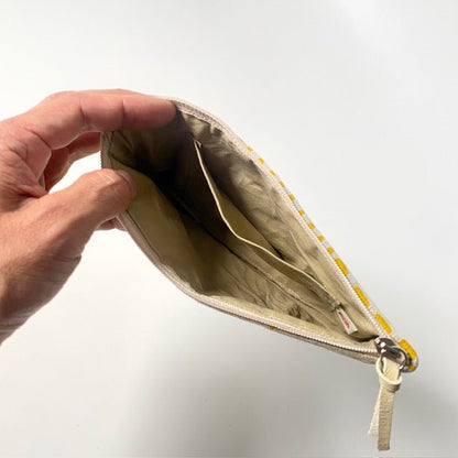 Japanese linen Gamaguchi pouches - MIKAHardgoods