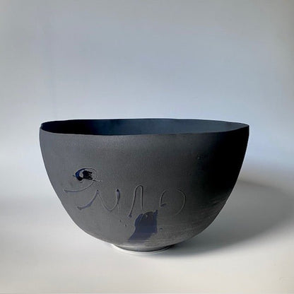 Kayo O’Young / Cobalt black Large Sculptural Bowl 2026 - MIKAHardgoods