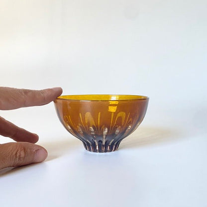 Ren Bowl 4" – Blue, Brown | HIROY GLASS STUDIO - MIKAHardgoods