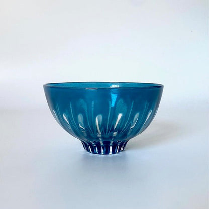 Ren Bowl 4" – Blue, Brown | HIROY GLASS STUDIO - MIKAHardgoods