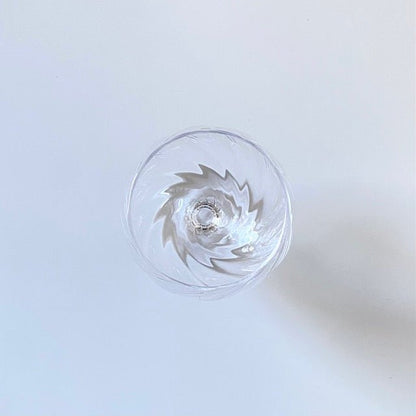 Twisted Optic Wine Glass – Clear | HIROY GLASS STUDIO - MIKAHardgoods