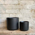 4" & 6" black ceramic pot - MIKAFleurHardgoods