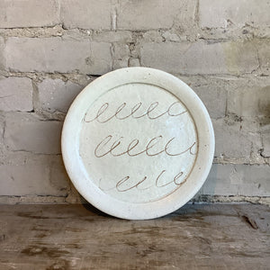 
                  
                    Load image into Gallery viewer, MIKA&amp;#39;s handmade Kohiki Sgraffito Plate
                  
                