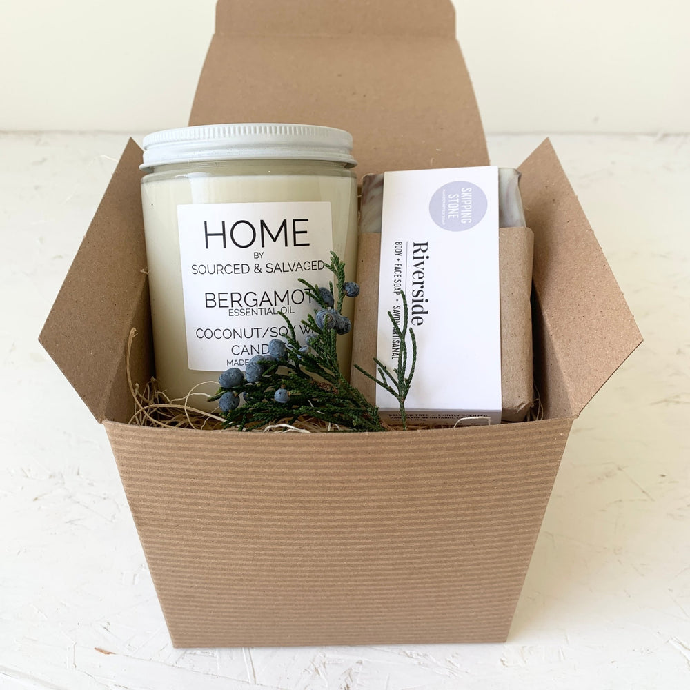 Gift set - Relaxing at home Small (with box and dried flower) - MIKAFleurGift Set
