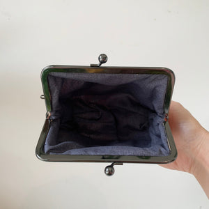 
                  
                    Load image into Gallery viewer, Japanese linen Gamaguchi pouches (kiss-lock pouches) - MIKAFleurHardgoods
                  
                