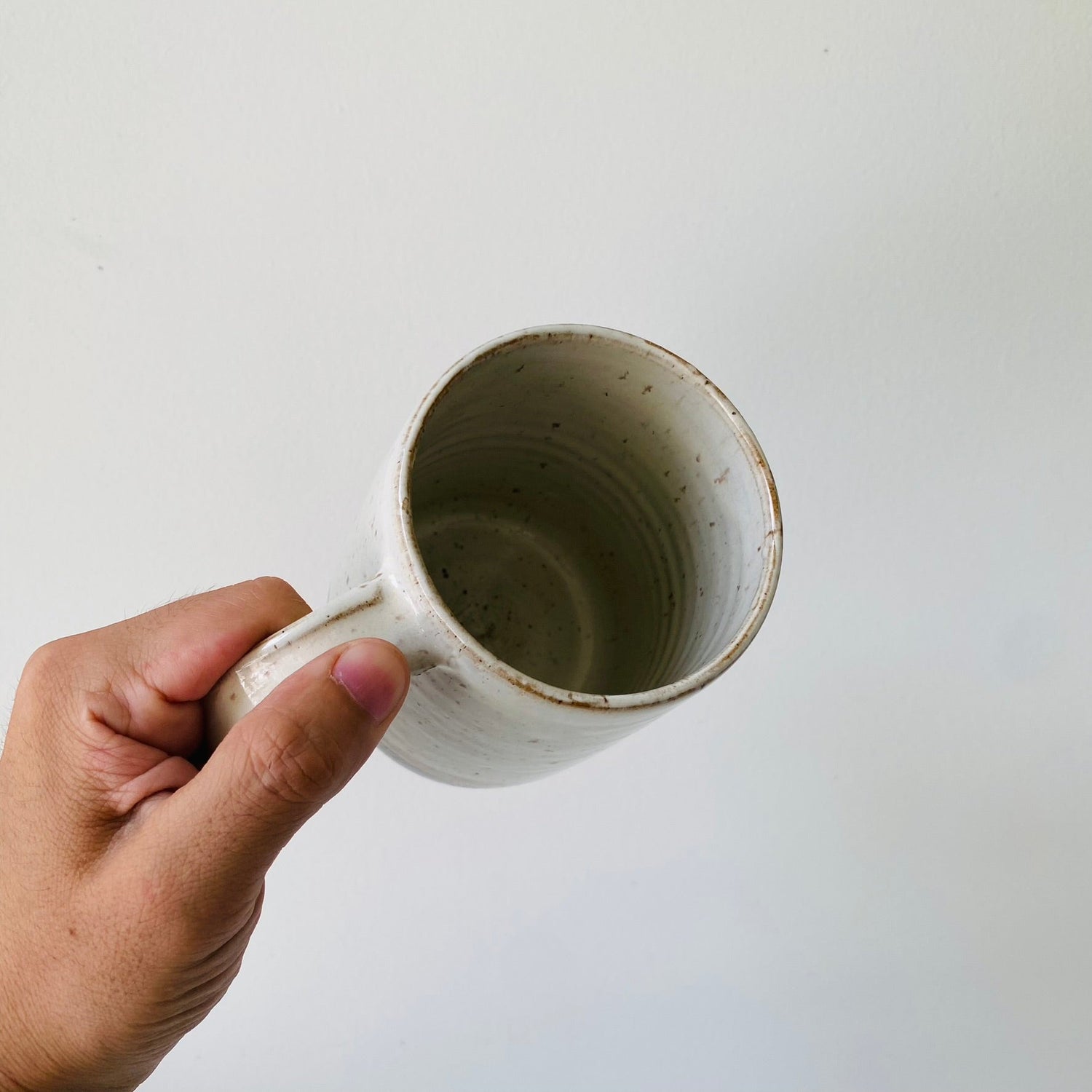 MIKA’s handmade red speckled sandstone large mug - MIKAFleurHardgoods