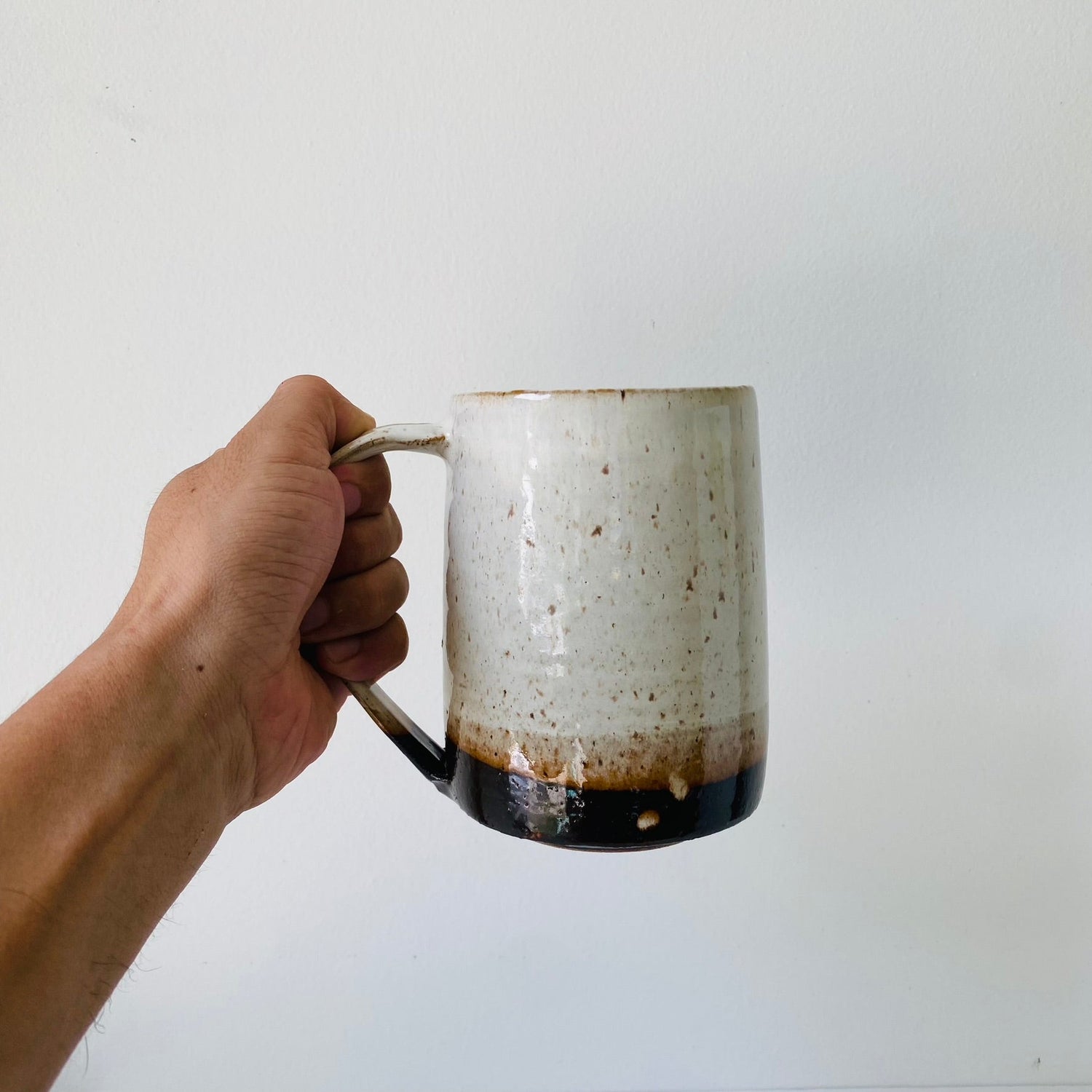 MIKA’s handmade red speckled sandstone large mug - MIKAFleurHardgoods