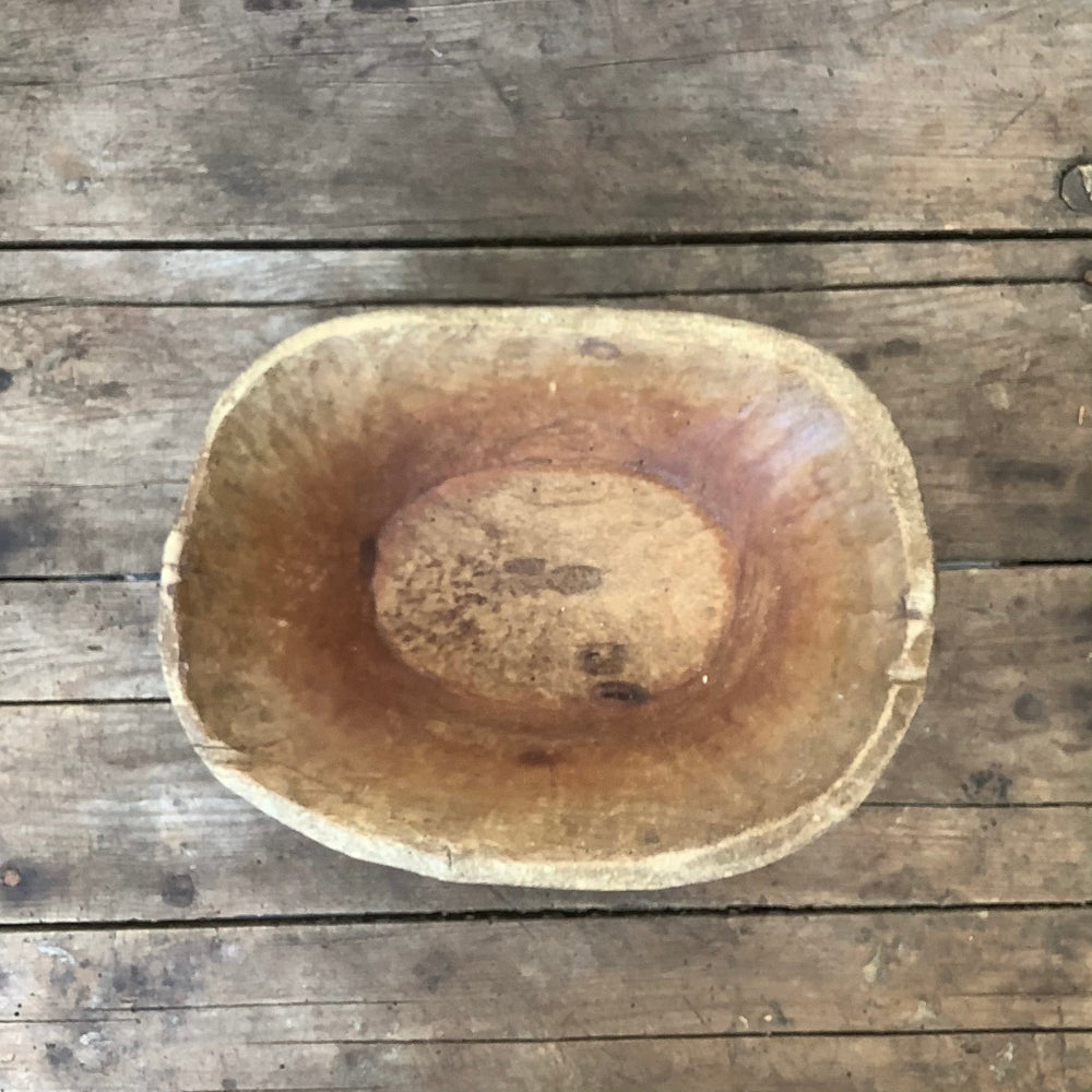 Vintage wooden bowl - MIKAFleurAntique